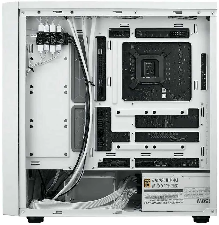 Cooler Master Korpusas CoolerMaster MasterBox 600 Lite Balta Kompiuterio Korpuso Bokštas