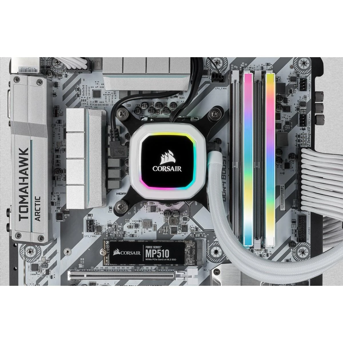 RAM Corsair Vengeance RGB Pro SL Baltas 32GB [2x16GB 3200MHz DDR4 CL16 DIMM]
