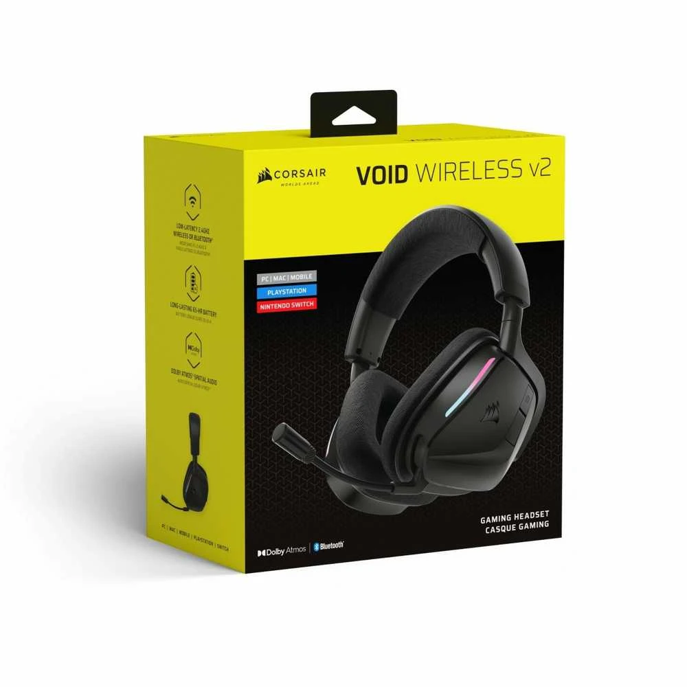 CORSAIR VOID WIRELESS v2 Ausinės Žaidimams Carbon