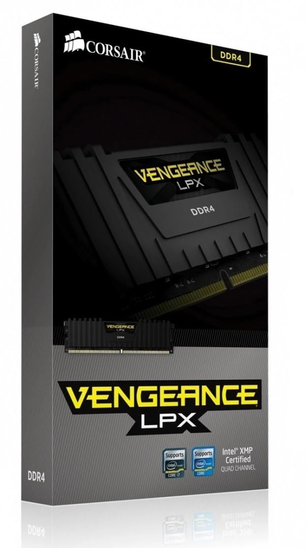 RAM CORSAIR 16GB DDR4 2666MHz 1x288 Dimm unbuffered 16-18-18-35 Vengeance LPX Juodas Heat Spreader 1,2V XMP2.0