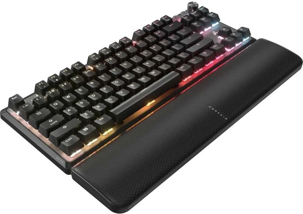 CORSAIR K70 PRO TKL Tenkeyless Magnetic-Mechaninė klaviatūra žaidimams RGB LED pašvietimas CORSAIR MGX v2 Juodas