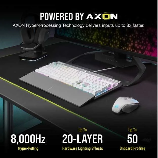 CORSAIR K70 RGB CORE Mechaninė klaviatūra žaidimams RGB LED pašvietimas CORSAIR Linear Raudona Juodas
