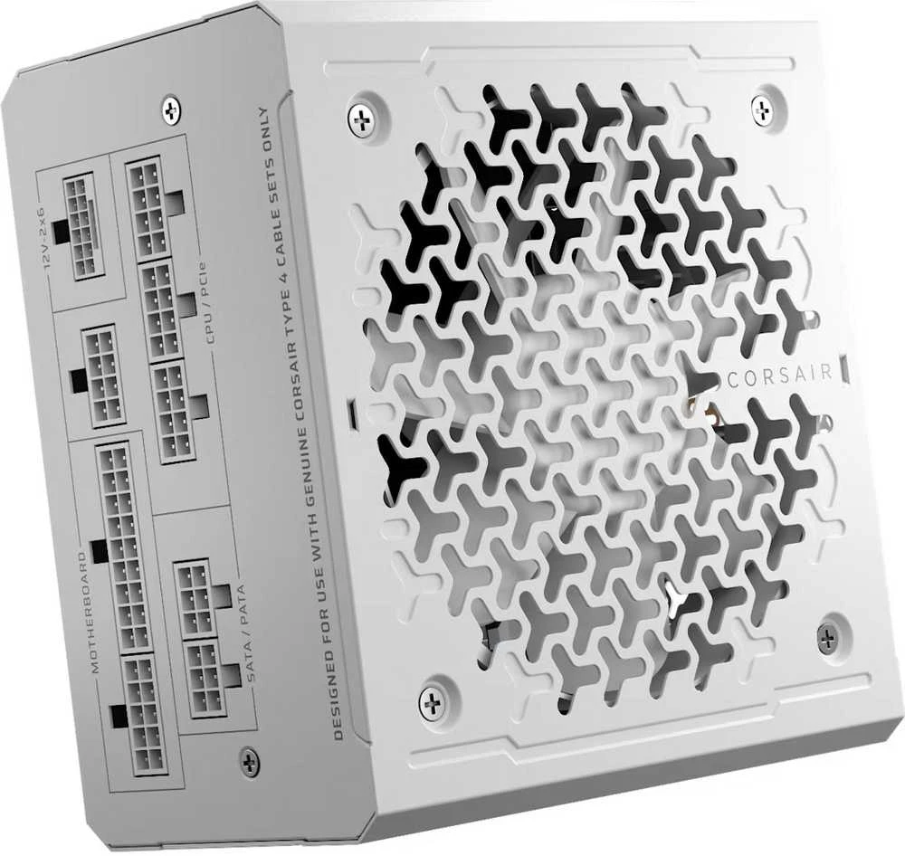„Corsair RMe“ serijos RM1000e maitinimo blokas 1000 W 24 kontaktų ATX ATX Baltas