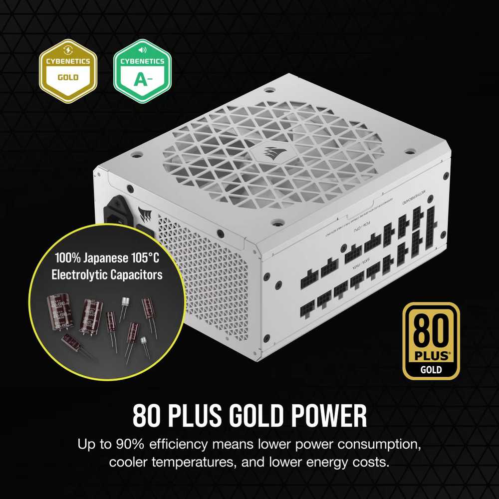 Corsair RM1200X SHIFT CP-9020276-EU Baltas