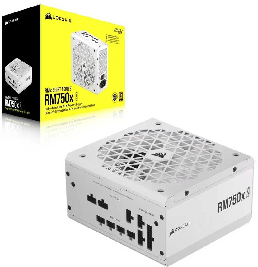 Corsair 80 PLUS Gold visiškai modulinis ATX maitinimo šaltinis (ES) | RM750x SHIFT | 750 W