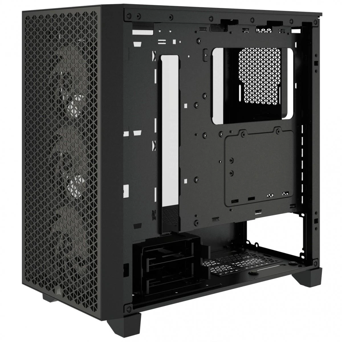 „Corsair“ | RGB grūdinto stiklo kompiuterio korpusas | 3000D | Juodas | Vidutinio dydžio bokštas | ATX