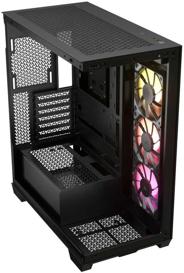 „Corsair“ kompiuterio korpusas | „iCUE LINK 3500X RGB“ | Juodas | Mid-Tower | ATX