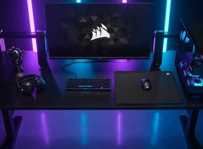 Corsair MM500 v2 Hybrid Fabric Pelės kilimėlis žaidimams, large – juodos spalvos