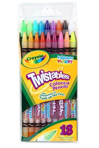Crayola, Inc. Twistables Crayola Bespalviai Pieštukai Vaikams, 18 Spalvų