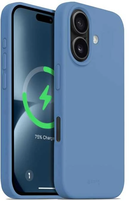Dėklas Crong Color Cover Magnetic do iPhone 16 MagSafe mėlyna