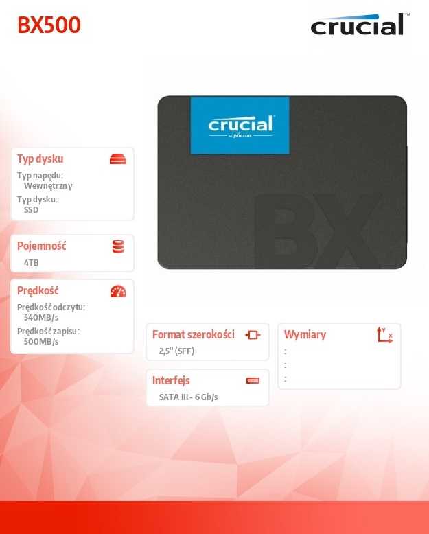 Crucial BX500 4TB