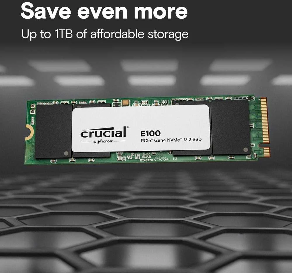 Crucial E100 M.2 PCIe 4.0 NVMe 1TB