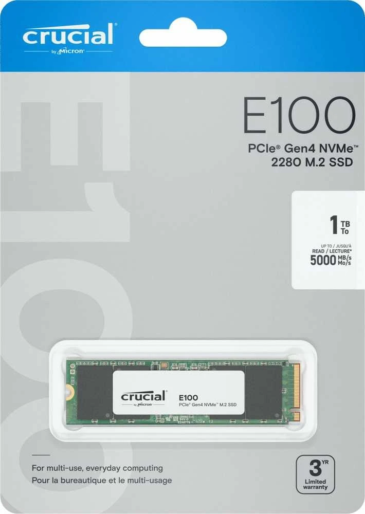 Crucial E100 M.2 PCIe 4.0 NVMe 1TB