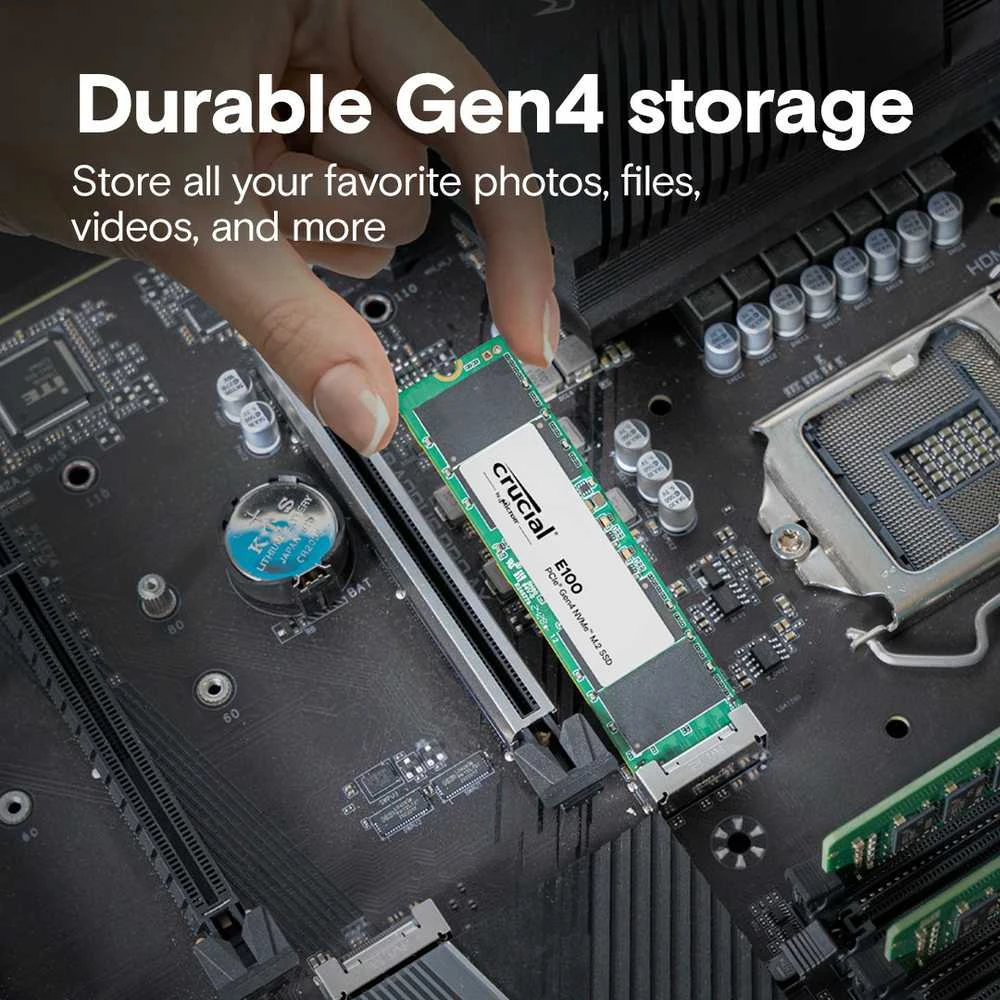 Crucial E100 M.2 PCIe 4.0 NVMe 2TB