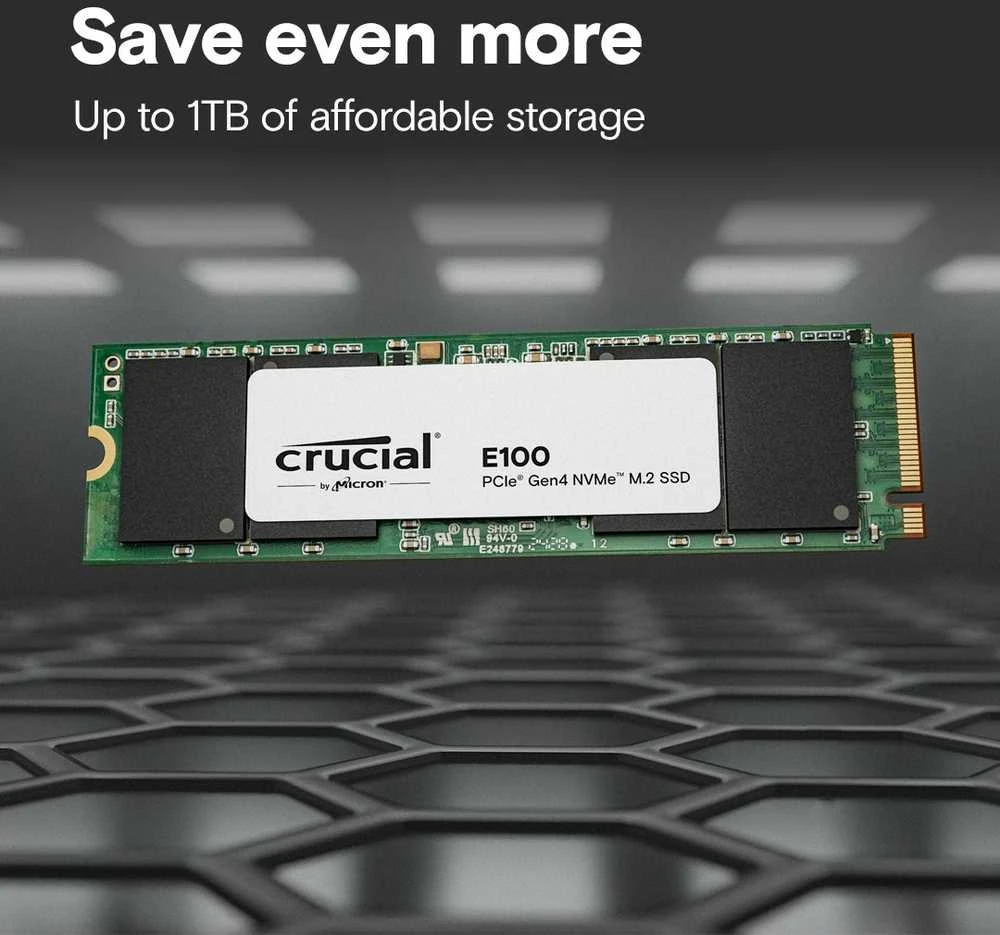 Crucial E100 M.2 PCIe 4.0 NVMe 2TB