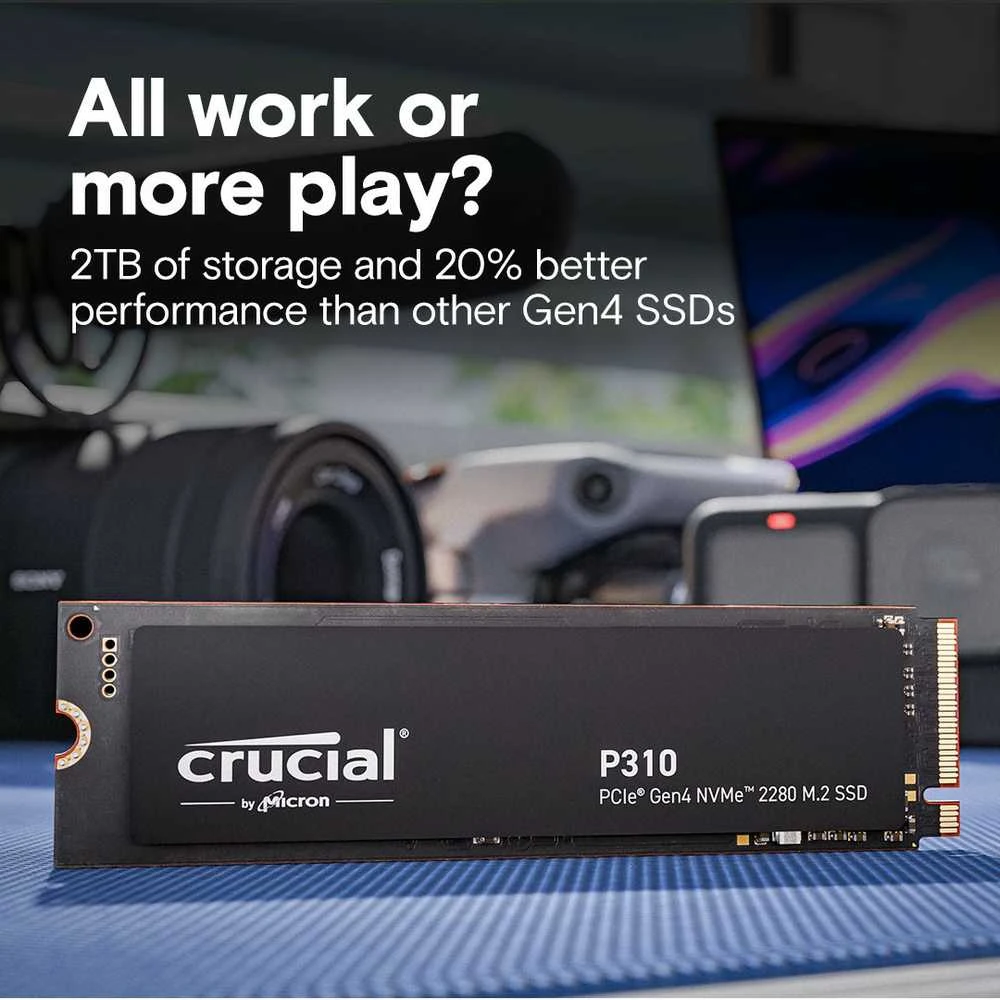 Crucial P310 1TB PCIe Gen4 NVMe M.2 SSD
