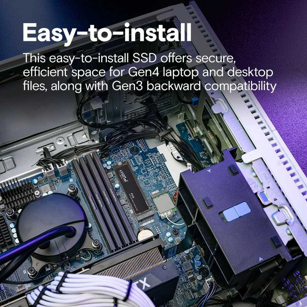 Crucial Labai svarbus P310 500 GB PCIe Gen4 NVMe M.2 SSD
