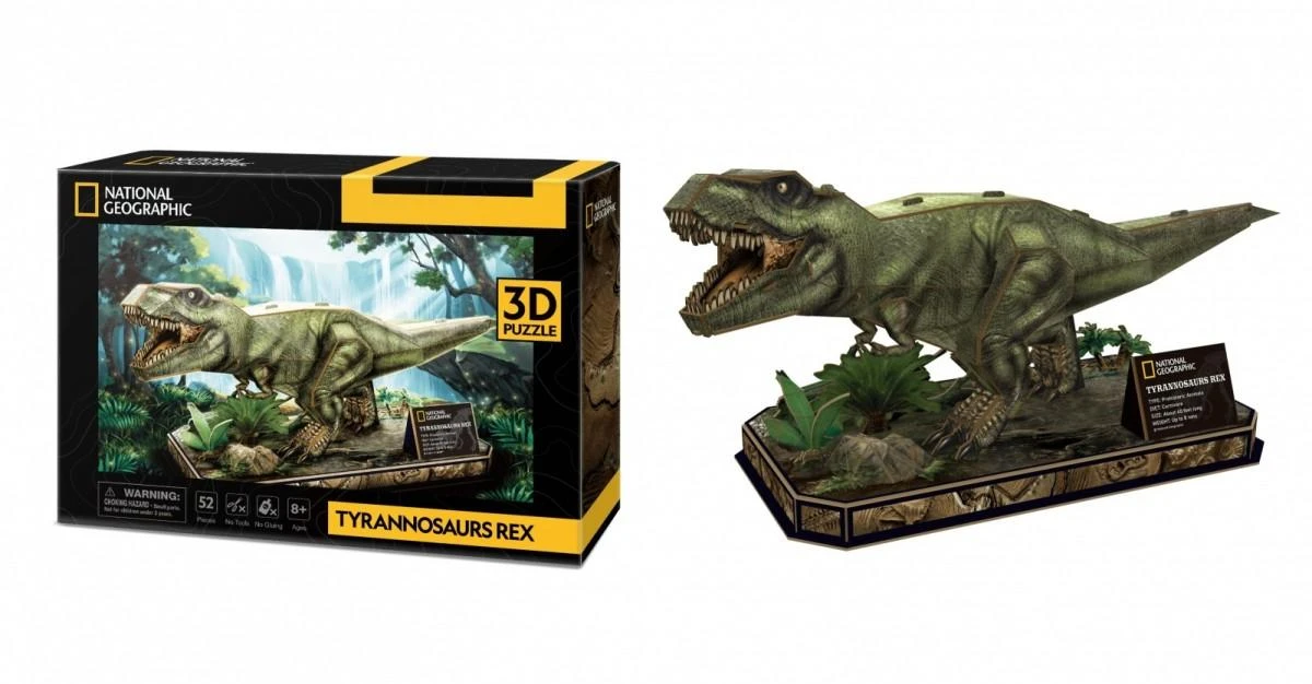 CUBIC FUN National Geographic 3D dėlionė „Tiranozauras REX“