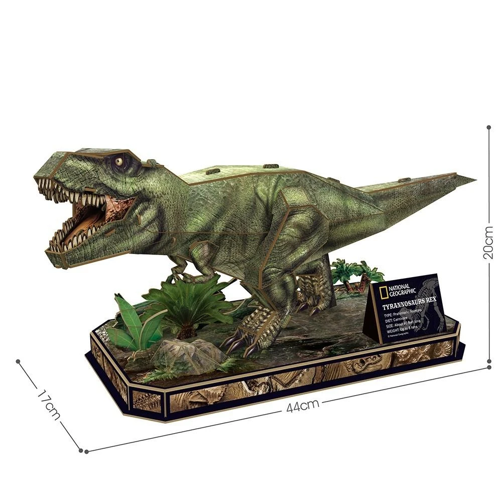 CUBIC FUN National Geographic 3D dėlionė „Tiranozauras REX“