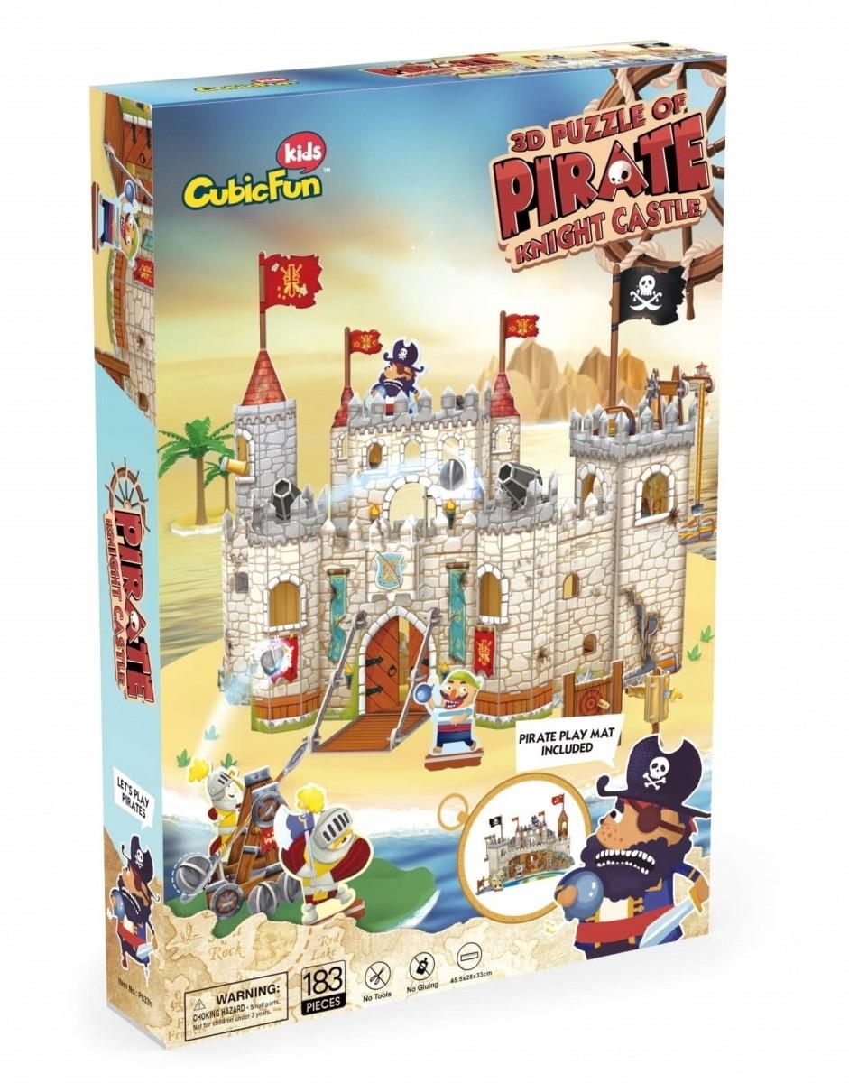 CUBICFUN 3D dėlionė „Piratų pilis“ aprašymas - Prekės nuotrauka