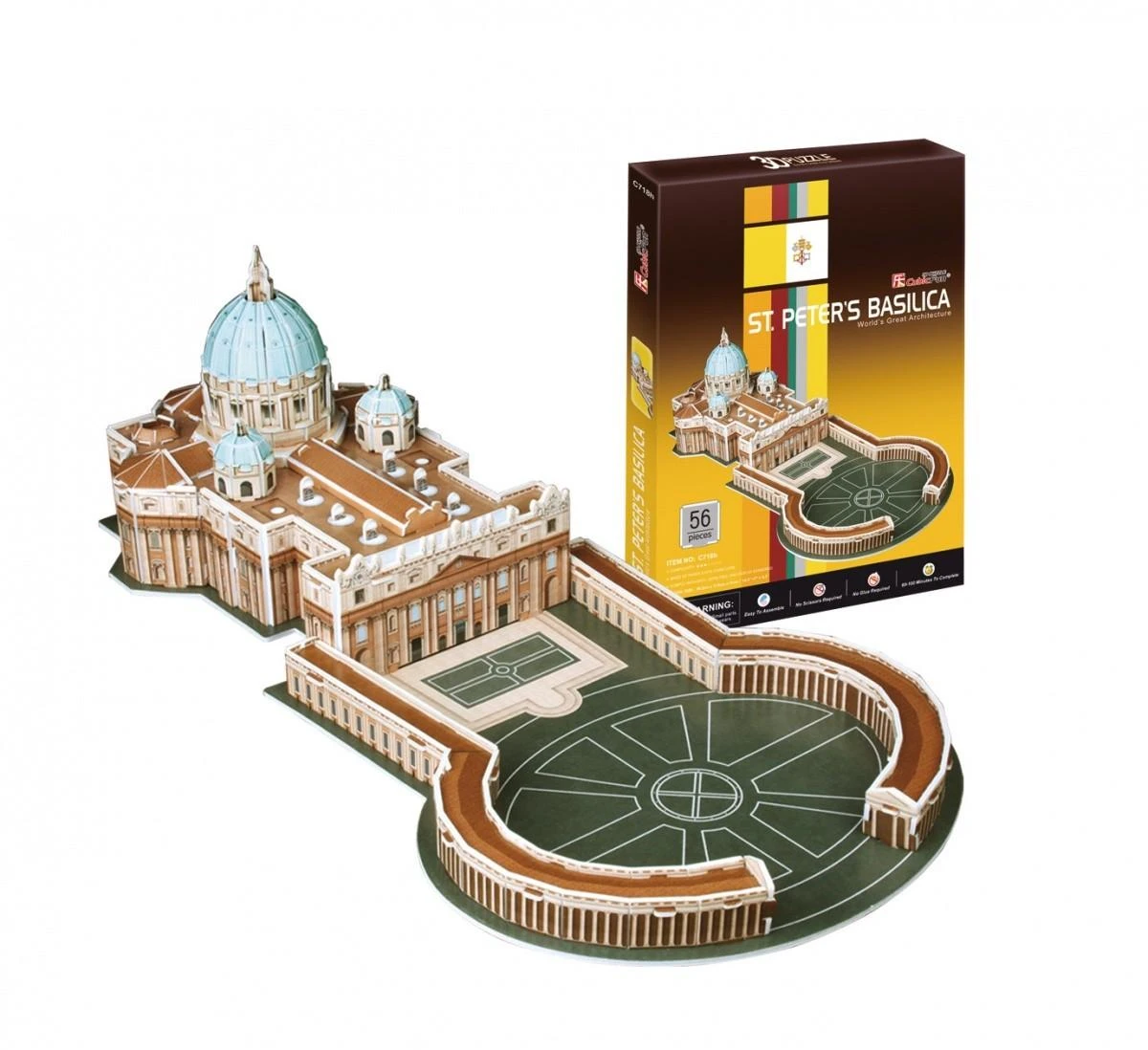 CubicFun 3D dėlionė Šv. Petro bazilika 56 vnt