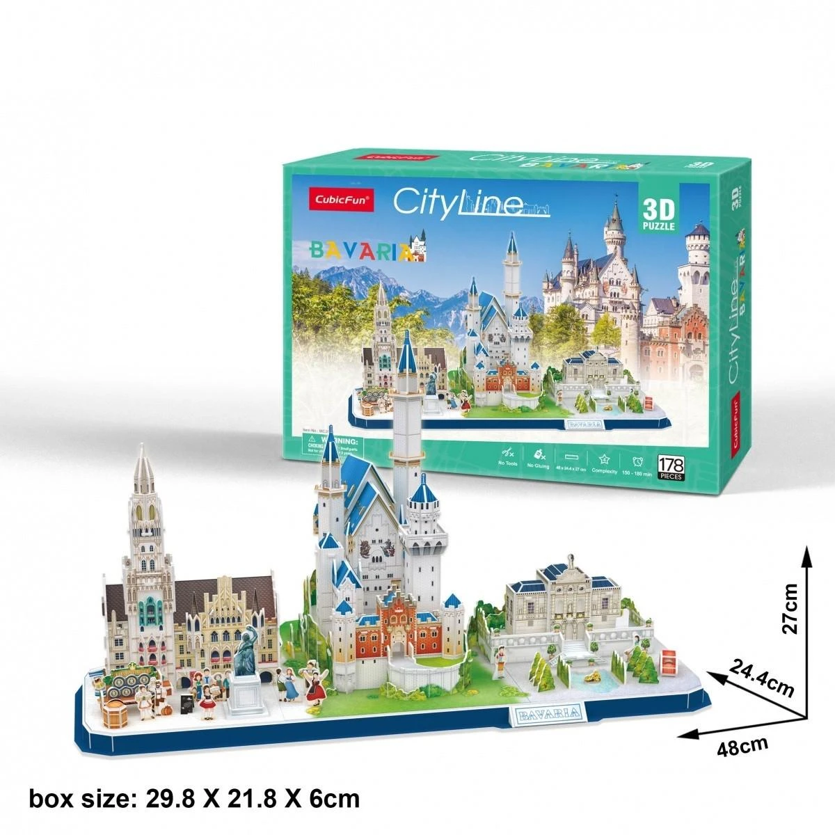 CUBICFUN 3D dėlionė „Bavarija“