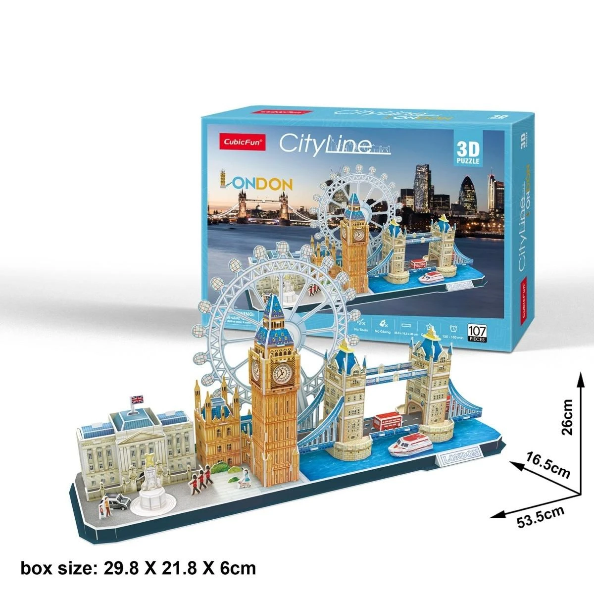 CUBICFUN 3D dėlionė „Londonas“