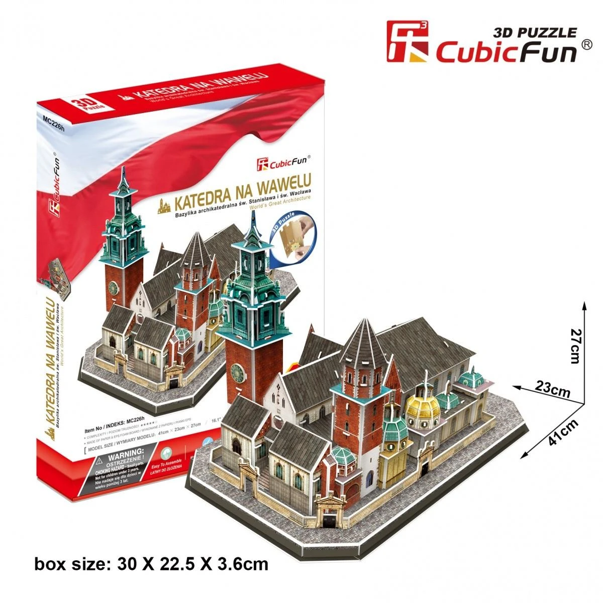 CubicFun 3D dėlionė Wawel katedra 101 dalių