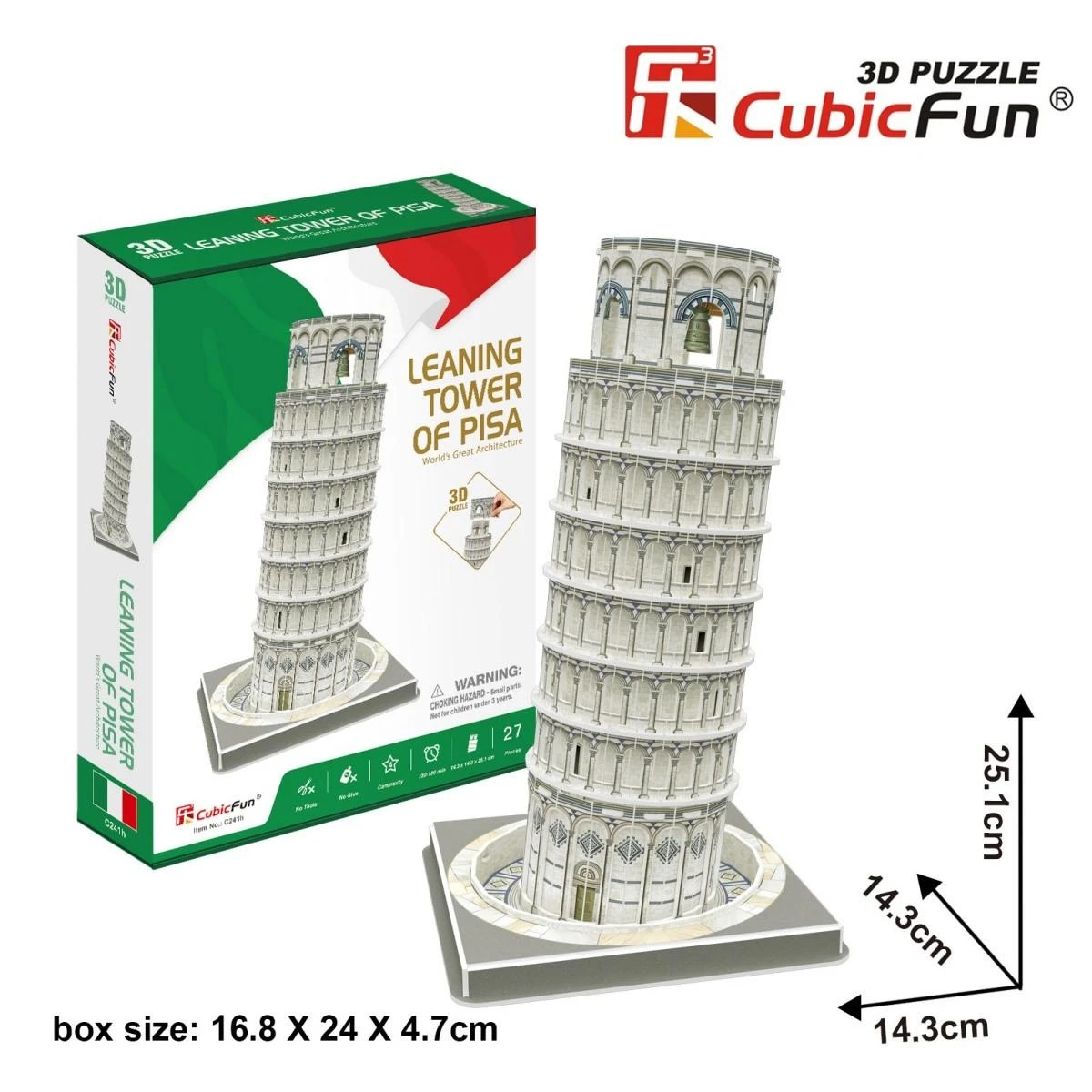CubicFun 3D dėlionė Pasviręs Pizos bokštas