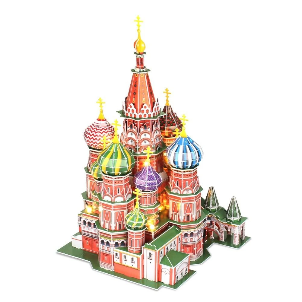 CubicFun 3D dėlionė „Šv. Bazilio katedra“ (LED)