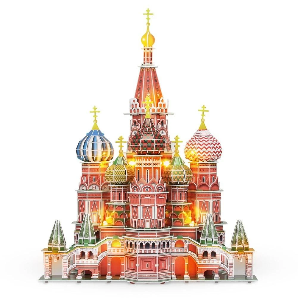 CubicFun 3D dėlionė „Šv. Bazilio katedra“ (LED)