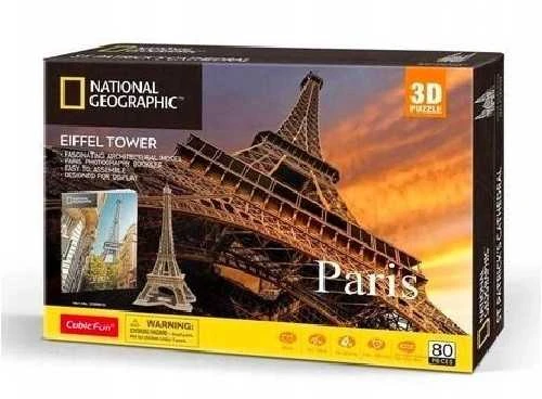 CUBICFUN 3D dėlionė „NatGeo: Eifelio bokštas“