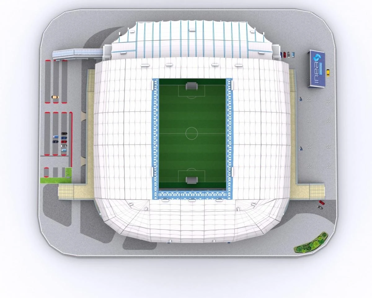 Dėlionė Puzzle Poznanės „Lech“ stadiono 3D galvosūkis