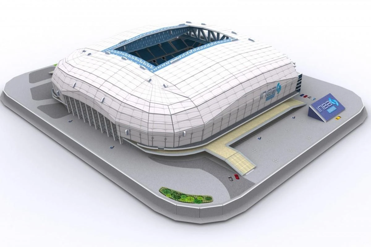Dėlionė Puzzle Poznanės „Lech“ stadiono 3D galvosūkis