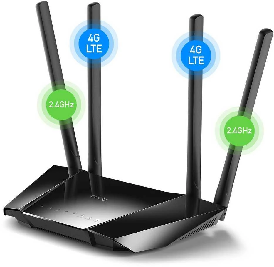 Maršrutizatorius PRIEIGOS TAŠKAS 4G LTE +ROUTER CUDY-LT400 2.4 GHz, 5 GHz, 300 Mbps