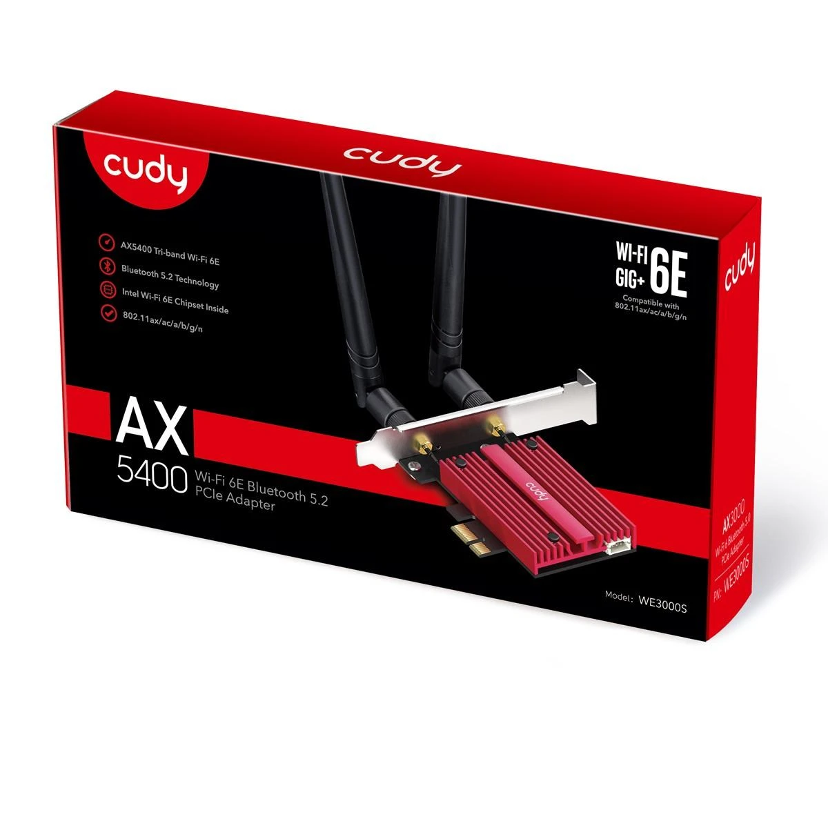 Tinklo Plokštė - Cudy WE3000S WLAN/Bluetooth 2400 Mbit/s