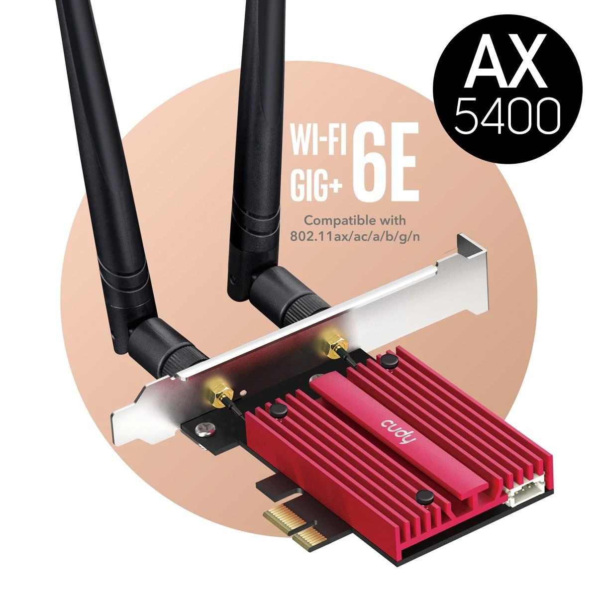 Tinklo Plokštė - Cudy WE3000S WLAN/Bluetooth 2400 Mbit/s