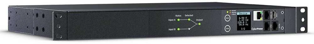 CYBERPOWER komutuojamas PDU41005230V/20A 1U 8x IEC-320 išėjimo tinklo jungtis PowerPanel Center programinė įranga