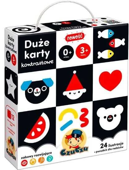Dėlionė Czuczu Czzucu didelės kontrastinės kortelės 24 iliustracijos za4237