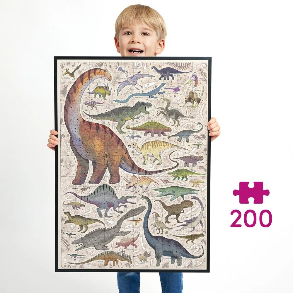 CzuCzu Dėlionė 200 vnt. - Dinozaurai