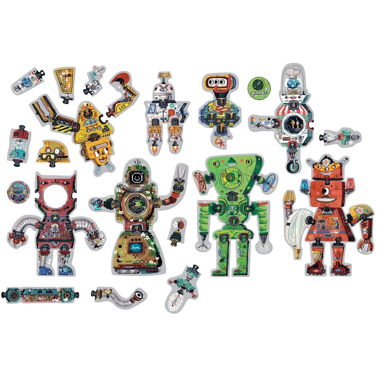Dėlionė CzuCzu 6843762 Puzzle 65 vnt. Robotai 3+