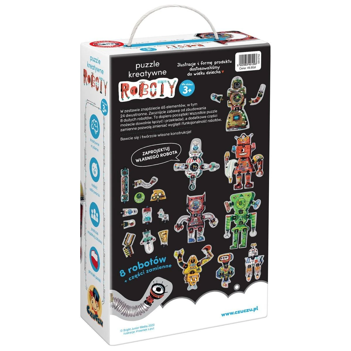 Dėlionė CzuCzu 6843762 Puzzle 65 vnt. Robotai 3+