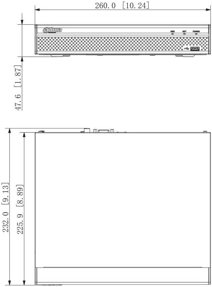 Dahua IP įrašymo įrenginys NVR4108HS-4KS2/L, 8 kam., 4K 8MP, 1HDD, 80Mbps, H.265/H.264, IVS