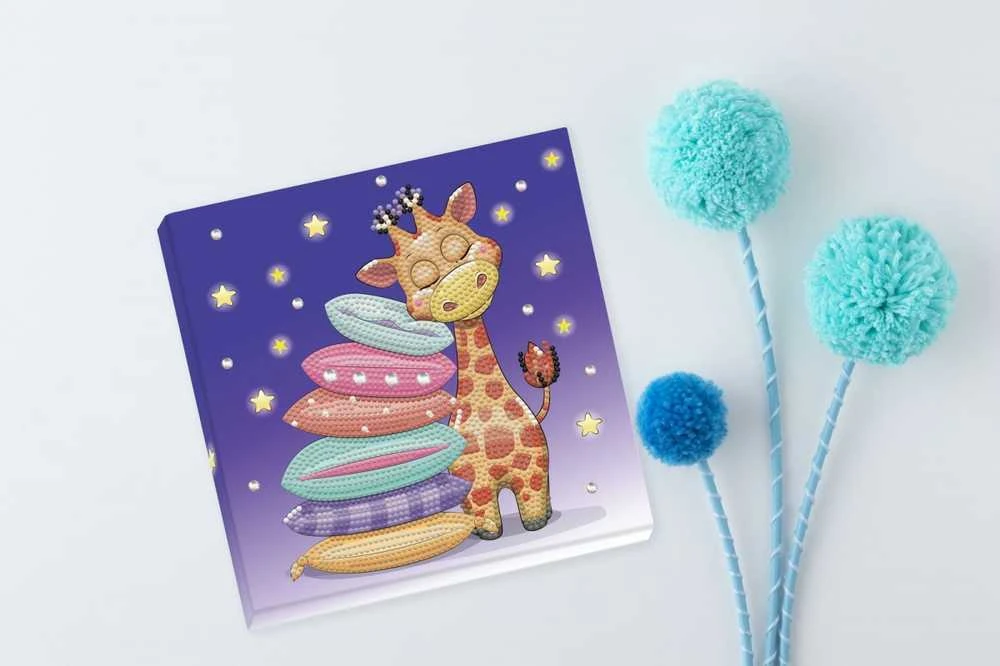 DIAMOND DOTZ DIAMOND DOTZ GIRAFF PILLOW DOTZ BOX