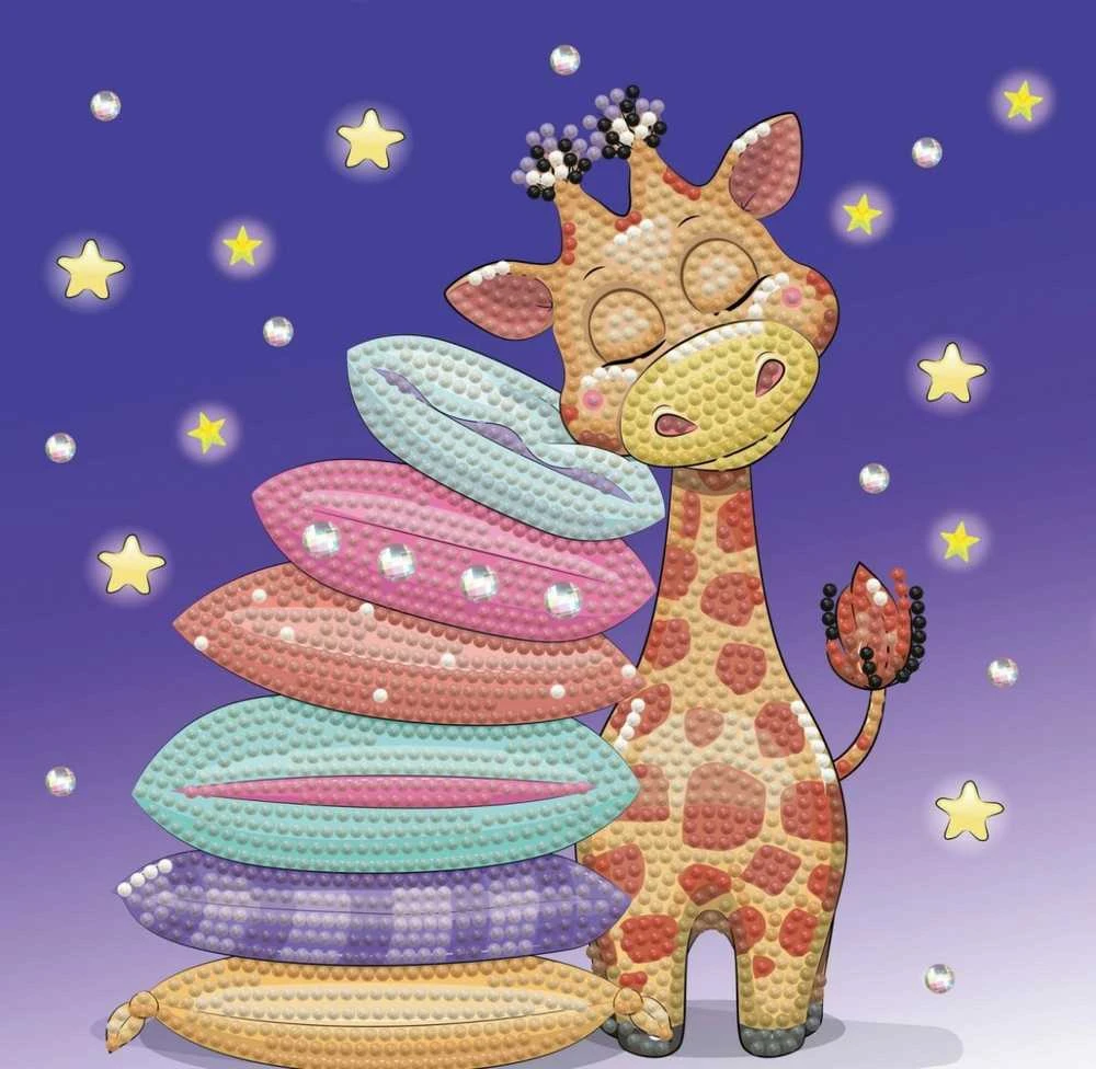 DIAMOND DOTZ DIAMOND DOTZ GIRAFF PILLOW DOTZ BOX