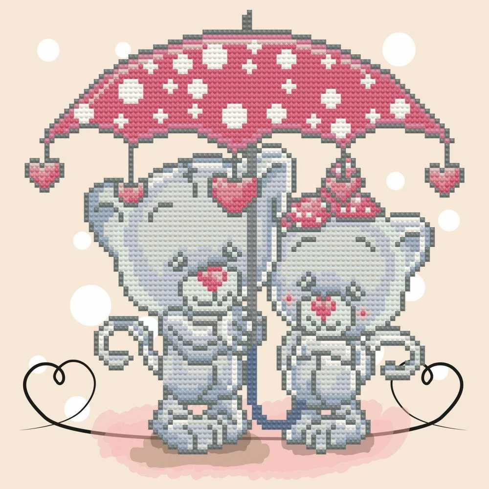 Dante Deimantinė mozaika Raining Love, 28x28