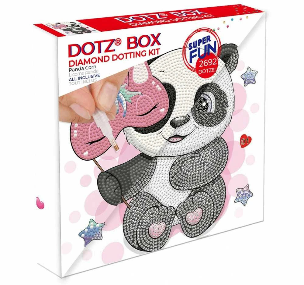 DIAMOND DOTZ DIAMOND DOTZ PANDA CORN DOTZ BOX