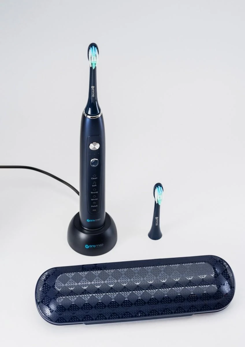 Elektrinis dantų šepetėlis Oromed Oro-Sonic X Pro, Tamsiai mėlynas