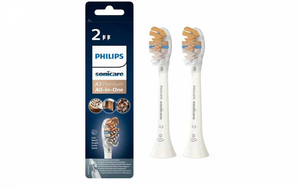 Philips A3 Premium All-in-One Standartinės „Sonic“ dantų šepetėlio galvutės HX9092/10
