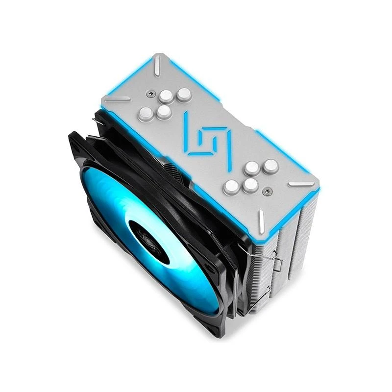 „Deepcool Gammaxx GT“ aušintuvas, 0,5 mm storio pelekai ir 4 šilumos vamzdžiai, 120 mm RGB ventiliatorius, „Intel /115x/1366/20XX“ ir „AMD AM x/FM x“ universalus, „Oro vėsintuvas“, „Intel 150W“, „AMD 140 W“